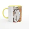 Mug "Cartoon" yellow